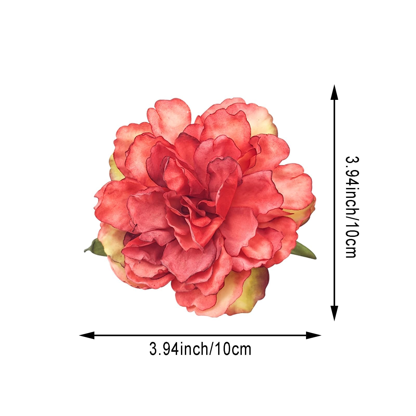 4 PACK Hawaiian Flower Hair Clips for Women Artificial Tropical Flower Hair Pins - Image 2