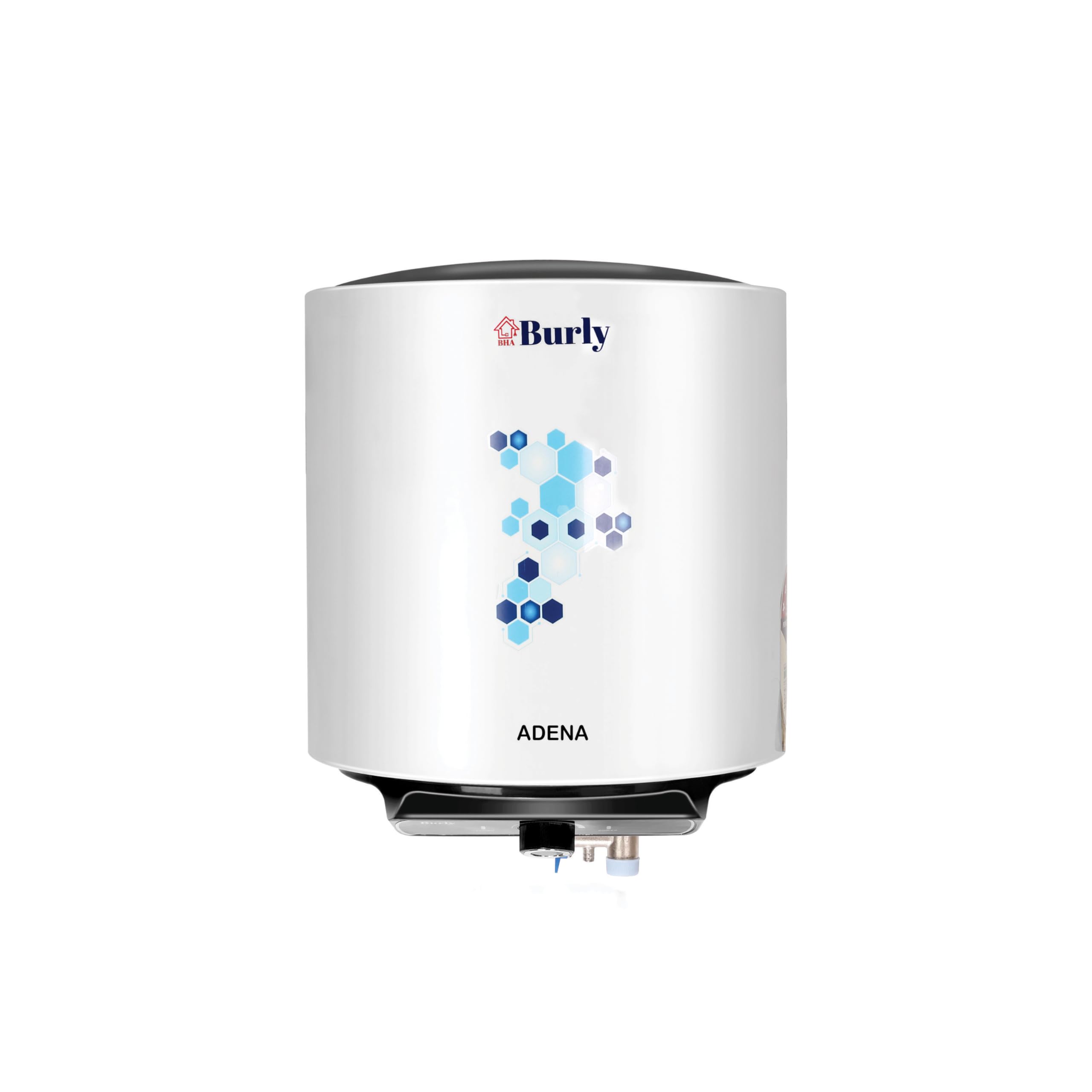 BURLY ADENA 25 Litre 8 Bar German Powder Coated Technology Premium Metal Glassline 5 Star Rated Storage Water Heater (White & Black) (B0BF2PF259) Amazon Price History, Amazon Price Tracker