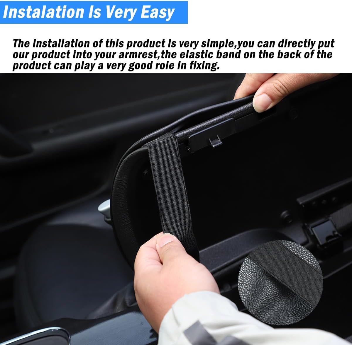 Car Arm Rest Cushion Pad Protector Compatible with Chevrolet Corvette C6 2005-2013 Car Center Armrest Cover,Leather Console lid Protector,Center Console Pad Anti-Scratch Accessories (Carbon Fiber)