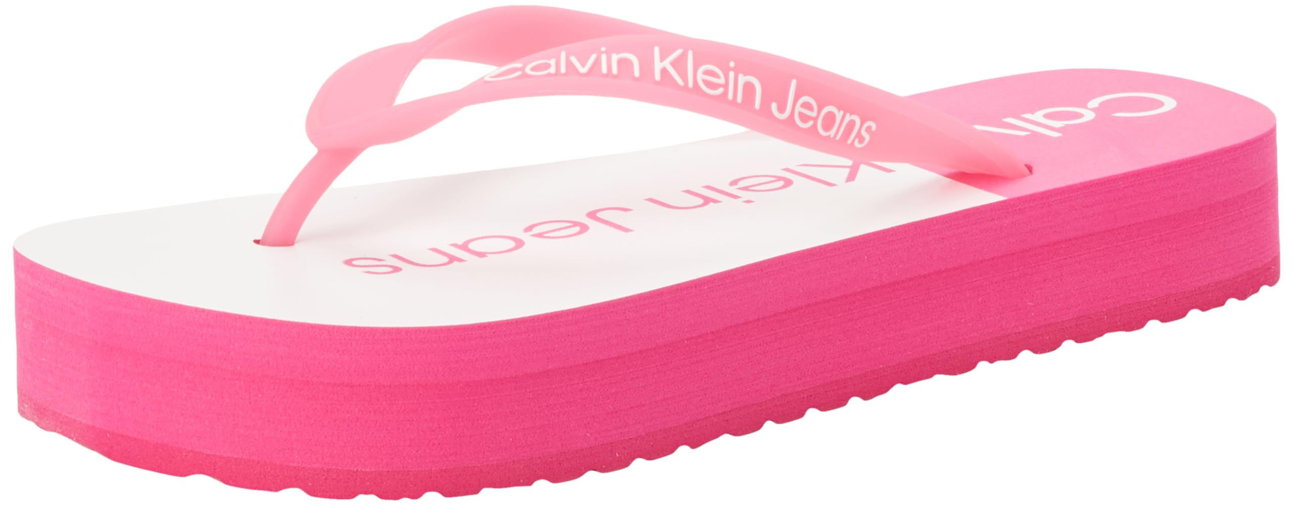 Calvin Klein Jeans Chanclas Mujer Beach Sandal Flatform con plataforma, Schwarz (Negro), 36