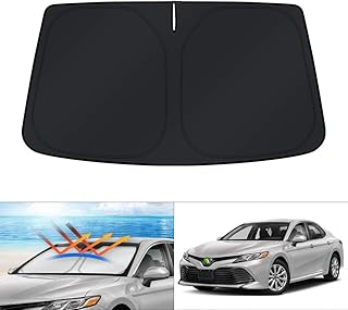 KUST Custom Fit Windshield Sun Shade for 2018-2023 2024 Toyota Camry Sunshade Foldable Sun Visor Protector Blocks UV Rays Keep Your Car Cooler