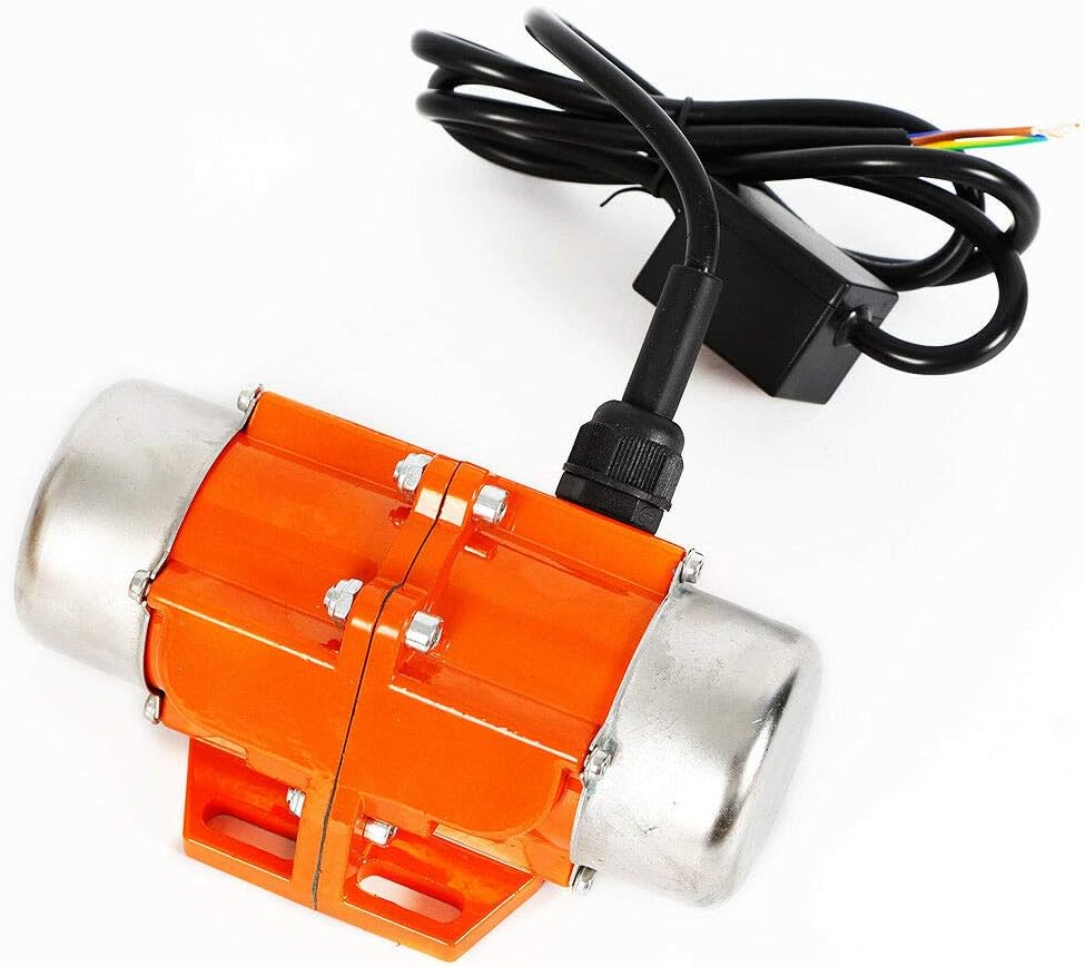 Concrete Vibrator Vibration Motor AC 110V 100W Electric Vibrating Motor Single Phase 3600 RPM Asynchronous Vibration Motor 6.6ft Cable for Shaker Table