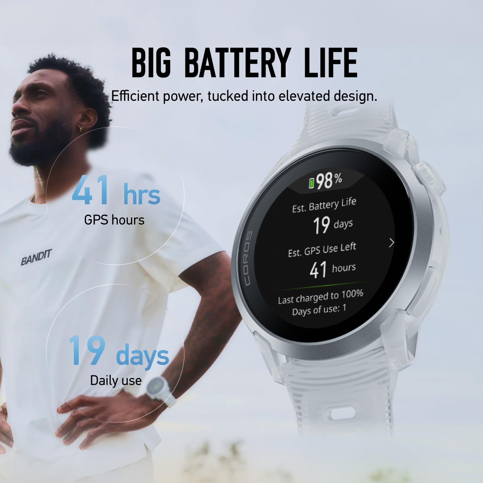 COROS PACE 4 Ultralight sportowy zegarek GPS - neonowy żółty silikon | 1,2-calowy ekran dotykowy AMOLED, 19 dni codziennego użytkowania, sterowanie głosowe, zaawansowane narzędzia treningowe