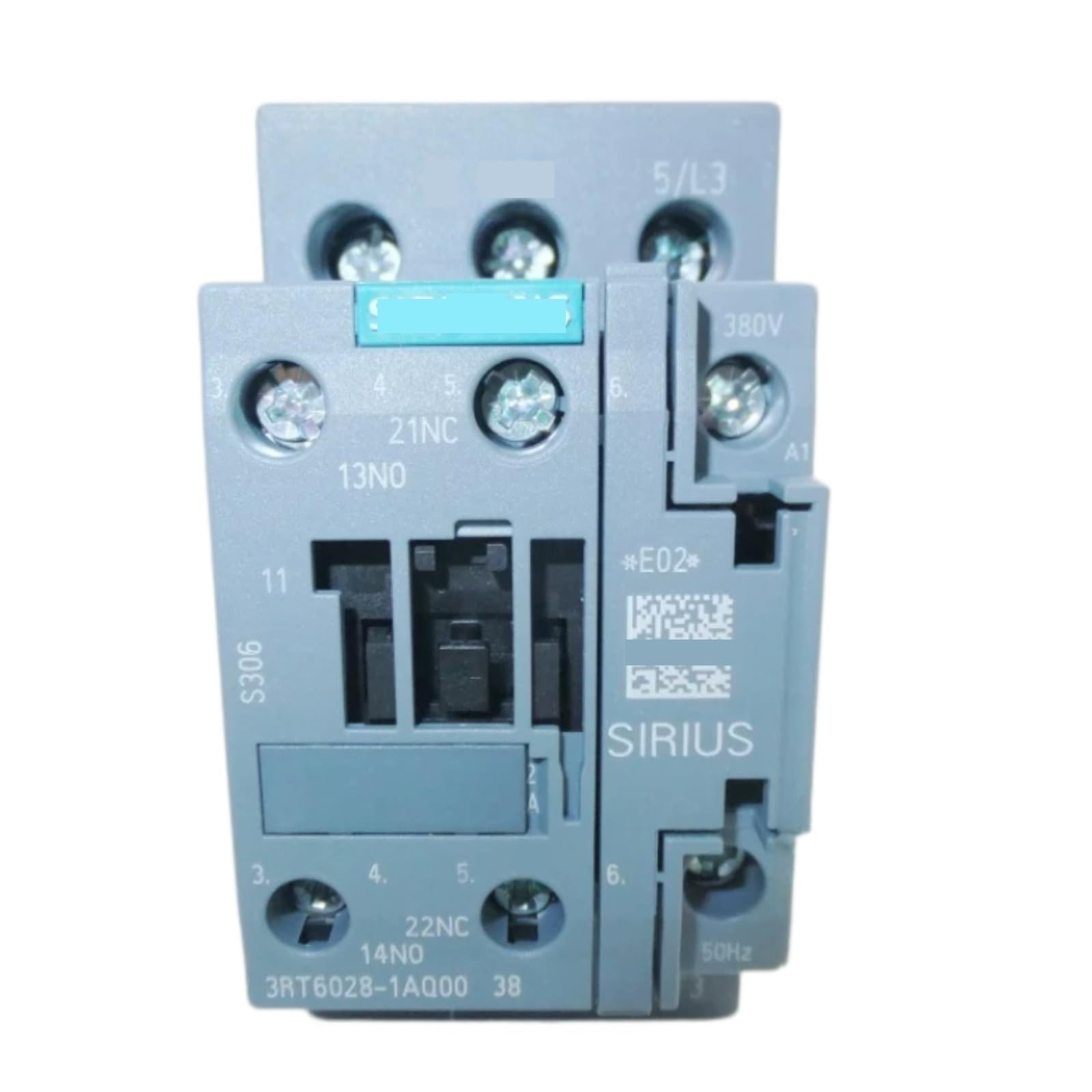 JHSLJCQS Contactors 3RT6028-1AQ00 3RT60281AQ00, 380V 38A DIN Rail Mount Contactor