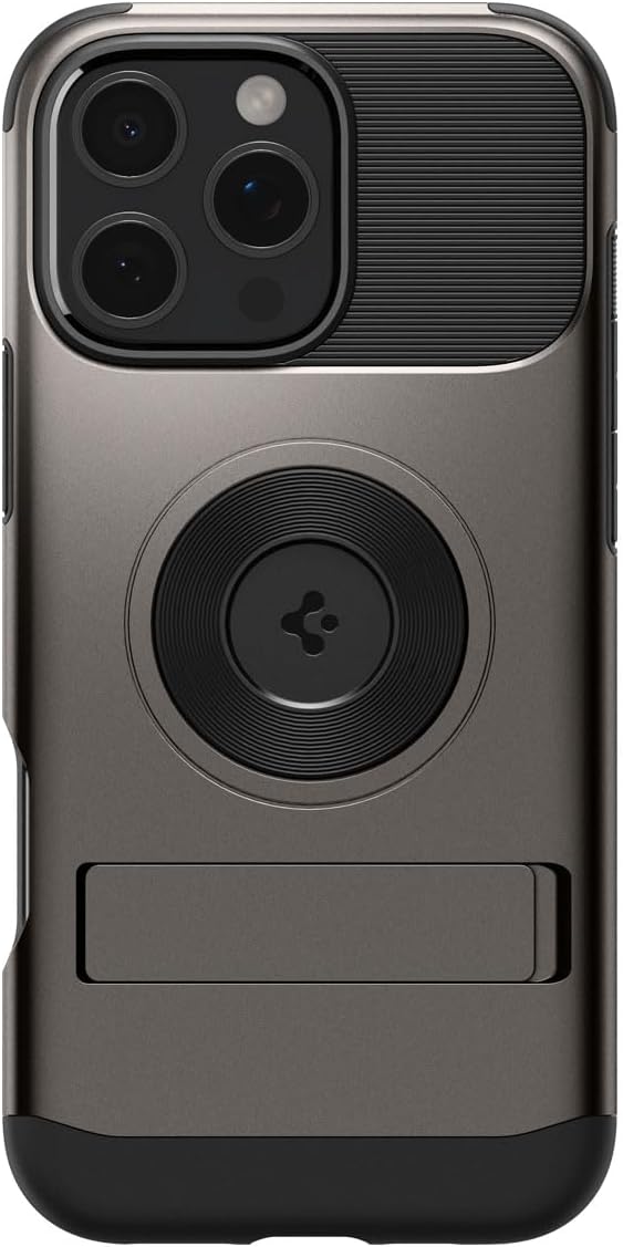 Spigen Slim Armor MagFit Designed for iPhone 16 Pro Case [Military-Grade Protection] Compatible with MagSafe - Gunmetal