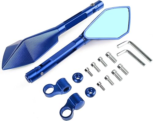 Rearview For MT-03 MT03 MT 03 2015 2016 2017 2018 2019 Motorcycle Accessories Adjustable Folding Mirrors Moto Rearview Side Mirror (Color Blue)