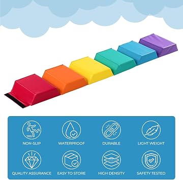 New Bounce Tumbling Mat for Kids - Gymnastics Mat - Folding Exercise Tumble Mat for Home Gyms