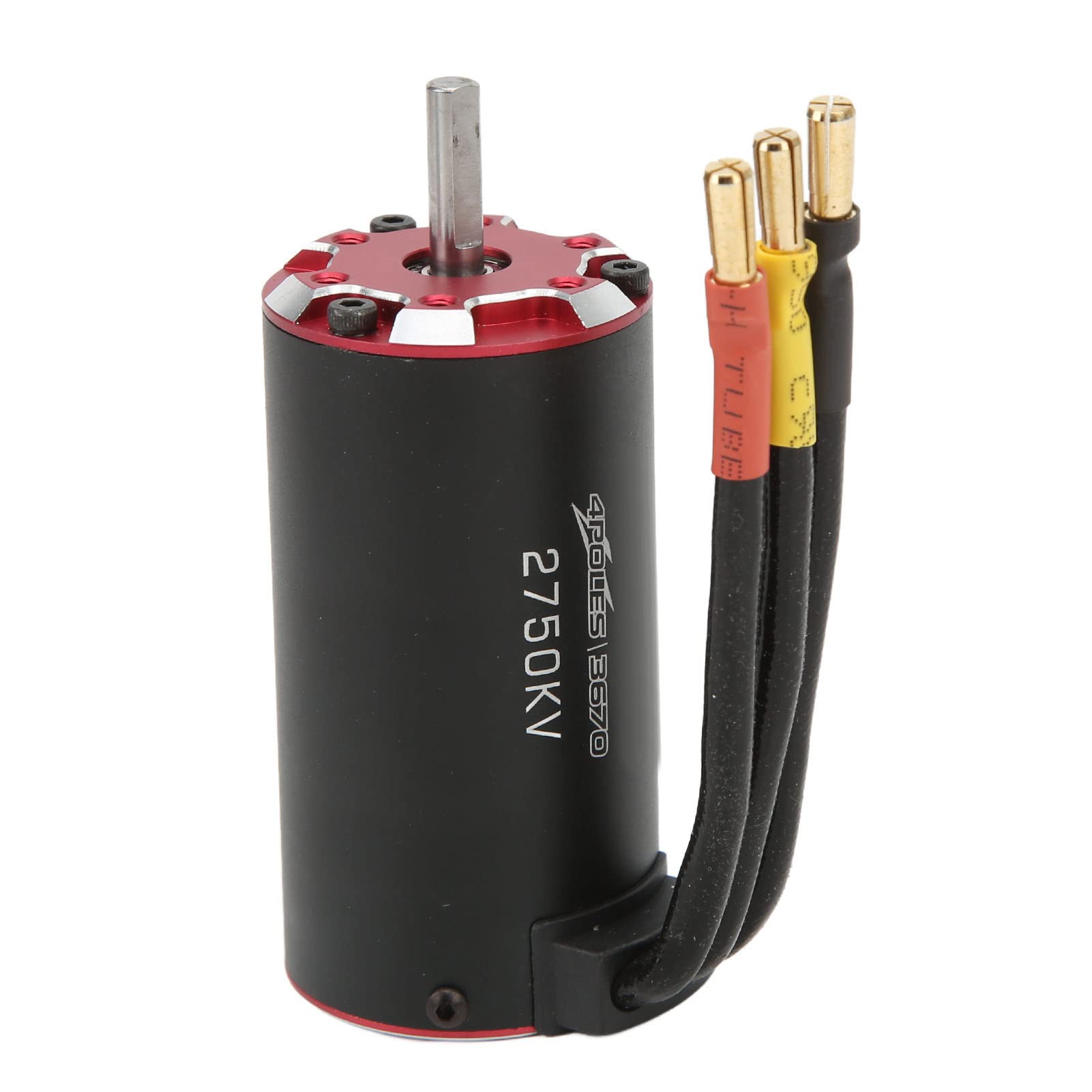 Temperature Sensor Brushless Motor, 4 Pole Supersonic Motor Stable with Screw for 1/8 1/10 RC Car