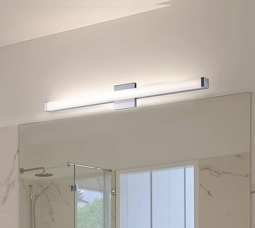 Miniatura 7 de Maxim 52004BZ Spec Collection - Lámpara LED regulable de 30 pulgadas para tocador de baño, 3000 K, bronce, moderna y contemporánea, perfecta para