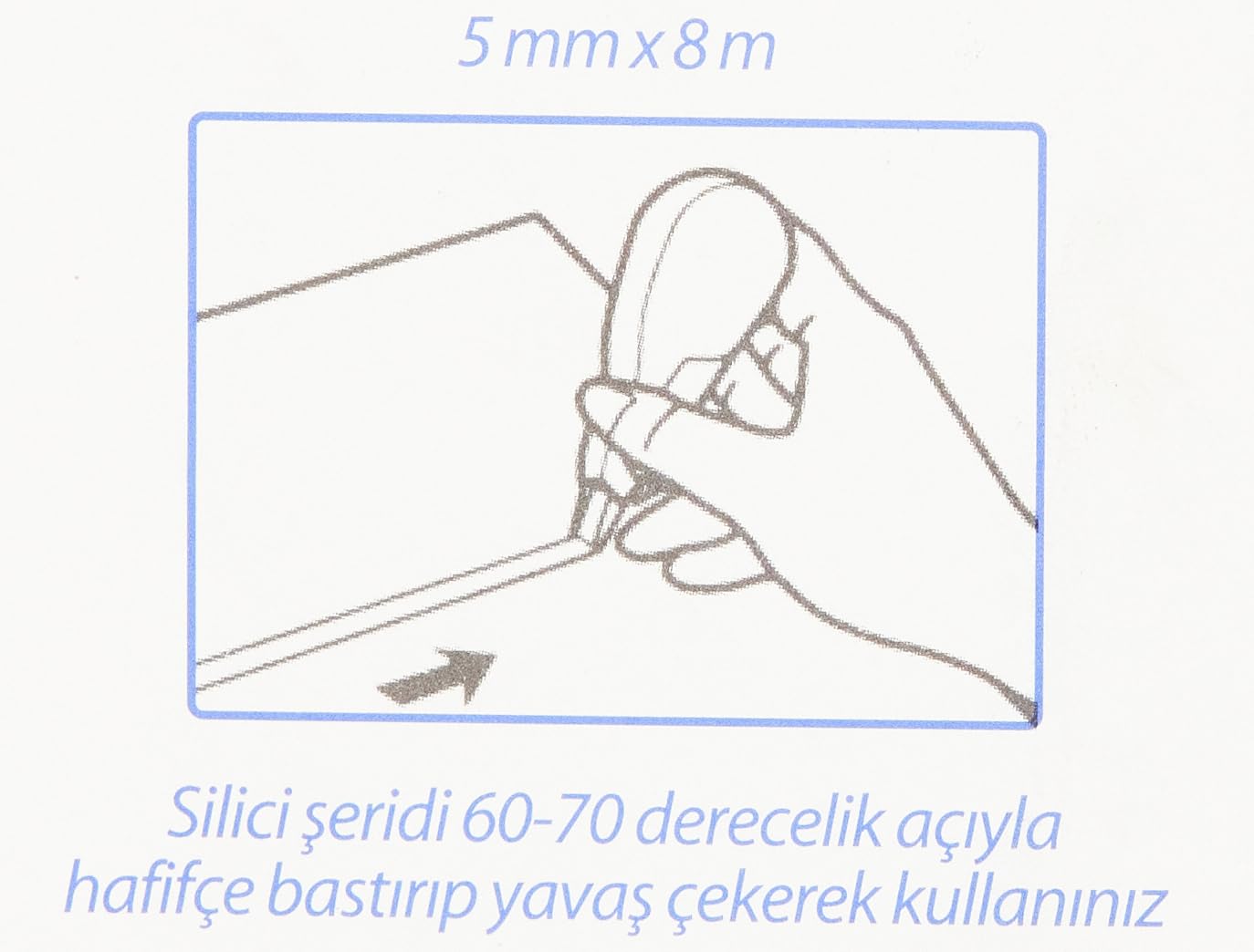 Mas 453 Şerit Silici, 5 mm x 8 m, Midi