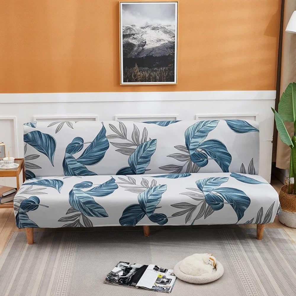 Couvre canapé imprimée pour salon moderne et banquette clic clac