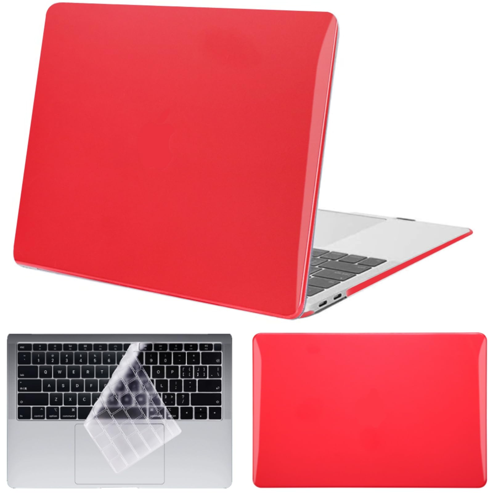 Coque MacBook Air 11 Rouge Cristal avec Couverture Clavier A1465 A1370 - 8