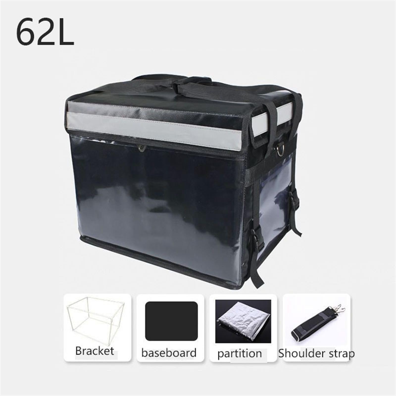 Bolsas Pizza Aisladas para Entrega, Mochila Térmica De 62L, Bolsas Entrega, Cabina Refrigeración Aislada, Gabinete Uso Apto para Llevar, Contenedor Alimentos, Caja