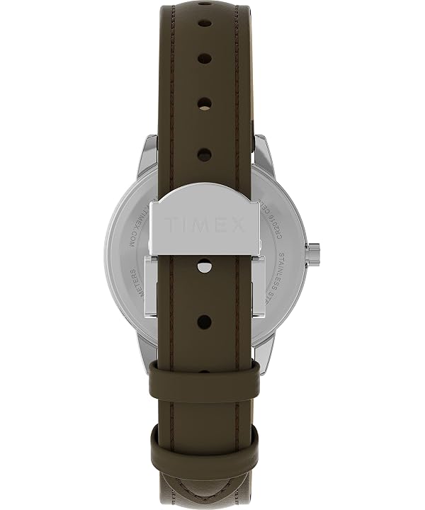 Timex Easy Reader® One-Time Adjustable Brown Leather Strap Watch by Timex - Image 3