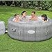 Bestway 4-6 Person SaluSpa Honolulu AirJet Inflatable Hot Tub Spa, 77" x 28" Round Portable Spa with 140 Soothing Jets and Insulated Cover