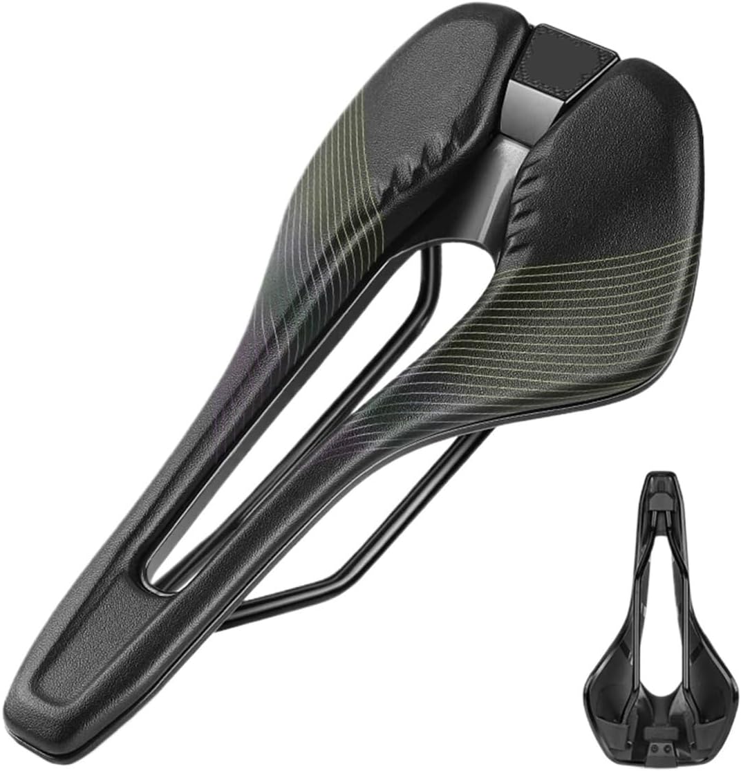 Bicycle Saddle Comfortable Hollow Breathable Design MTB Road Long Nose Cycling Seat Durable Bicycle Riding Accessories