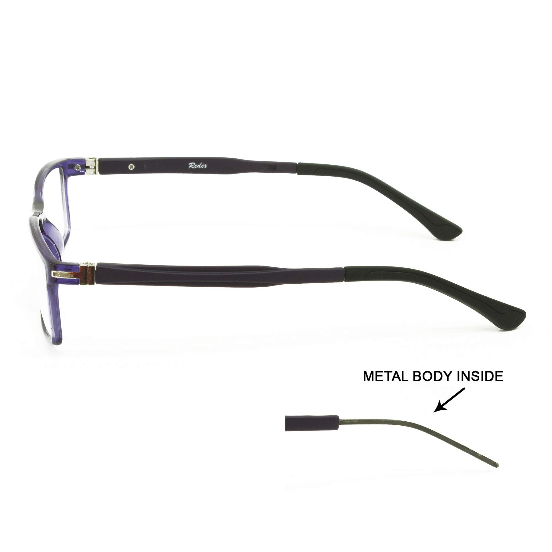 Redex Rectangular Unisex Full Rim Spectical Frame HMC 2