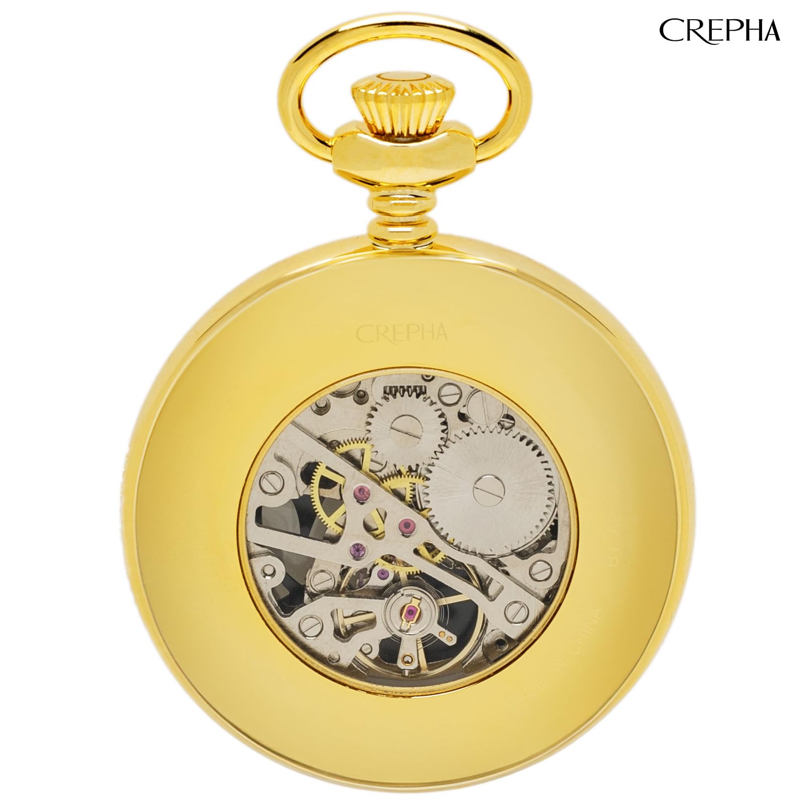 CREPHA(?????) Clefer BT-AP322-GD Men's Simple Mechanical Pocket Watch, Bentley, Gold, Analog, Gold, Modern