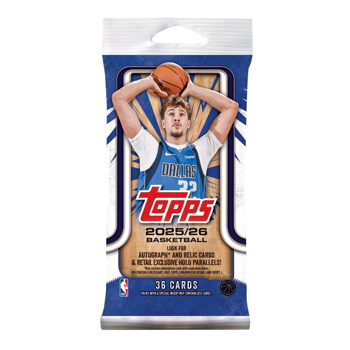 2025-26 Topps Flagship Basketball Trading Card Fat Pack 36 Cards Per Pack