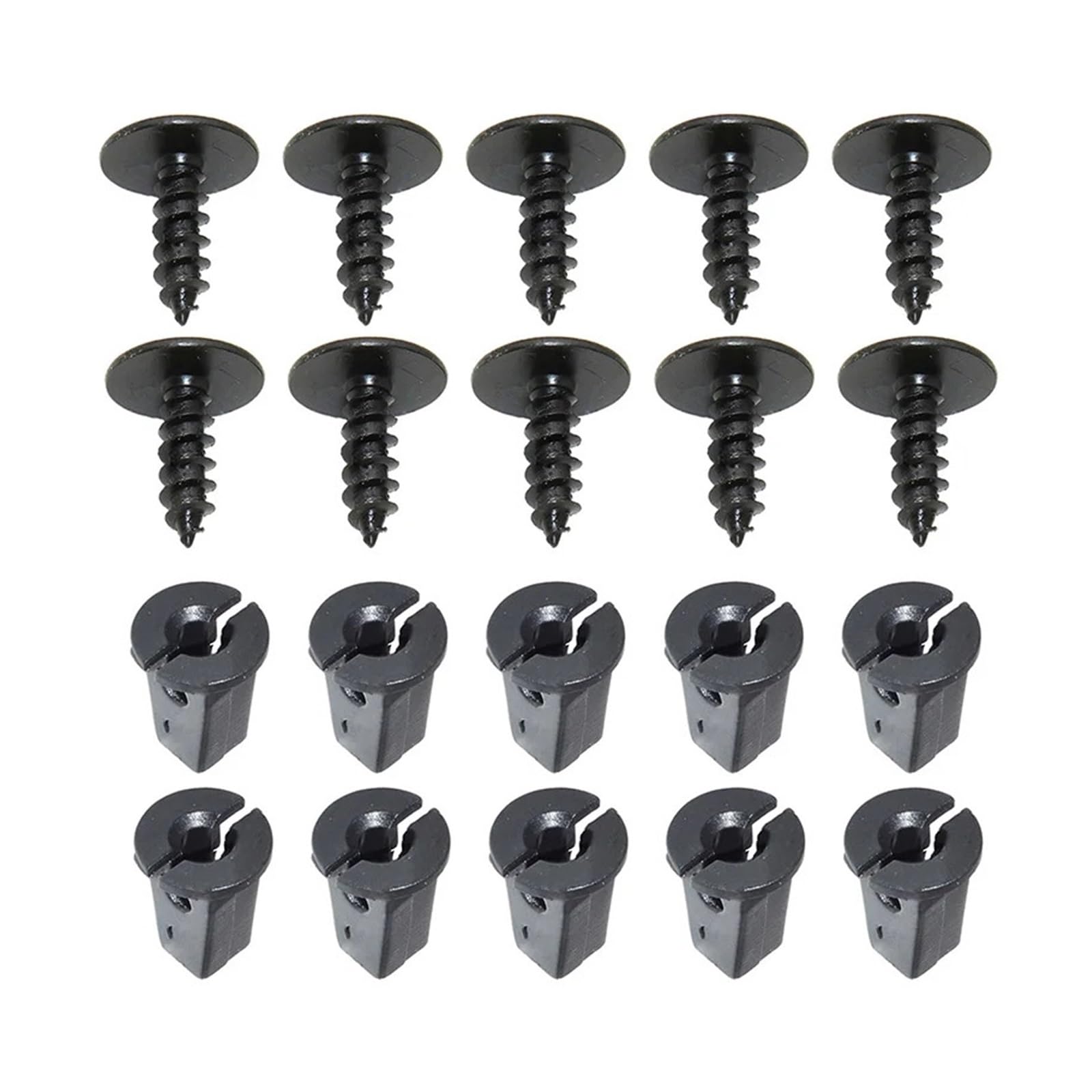 KXFVYNE 10 20 Pcs Engine Cover Undertray Splashguard Arch Torx Screw Retainer Fasteners Clips Bolt(20 PCS)