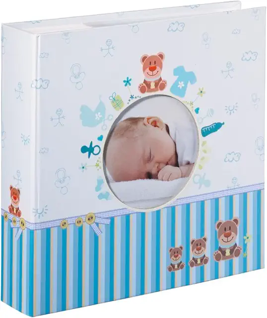 Album photo bébé Hama 'Tim' Bleu - 200 photos 10x15 cm, 100 pages