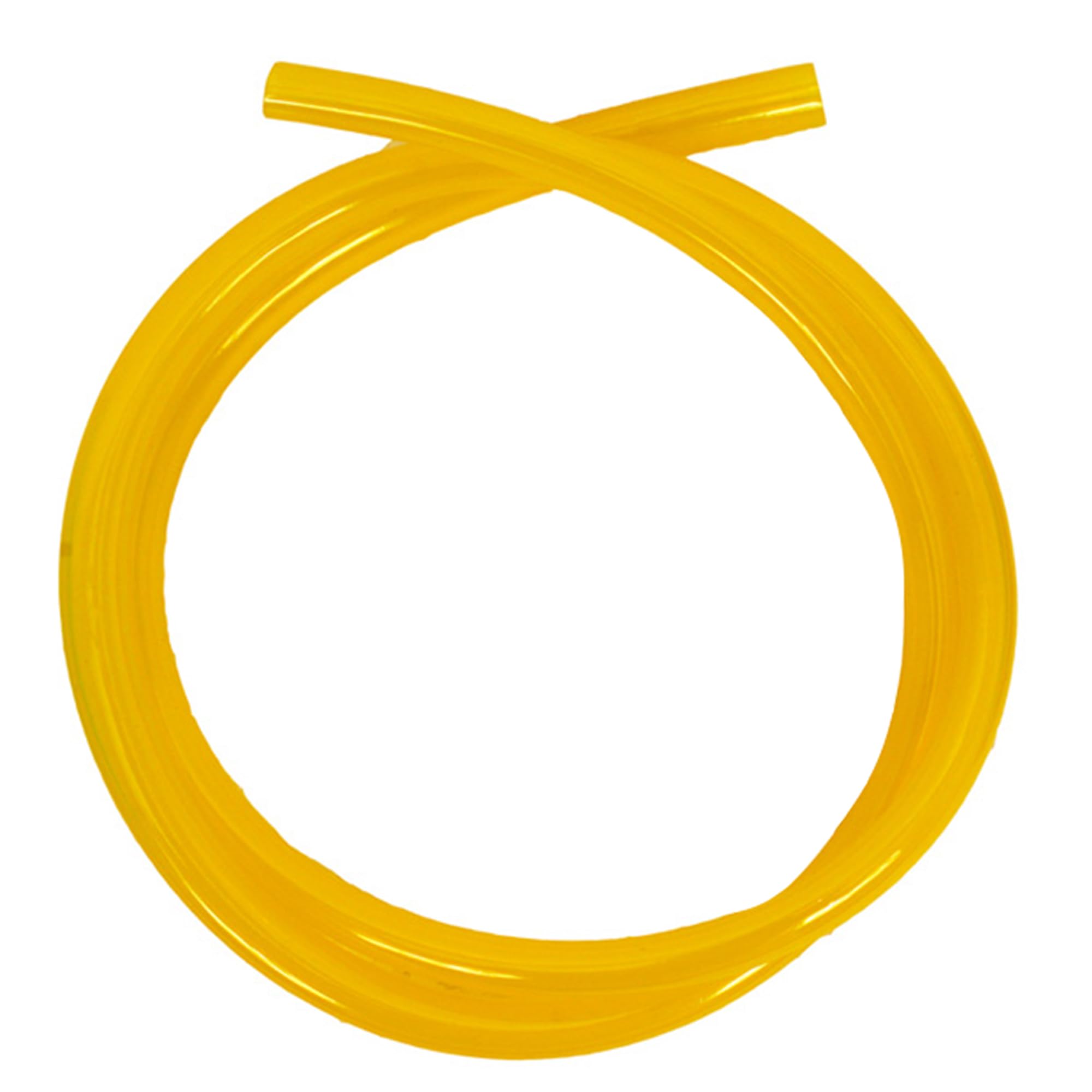 Outlaw Racing OR2095Y Fuel Line Gas Hose Tube - 1/4" Inner Diameter - Compatible with Chainsaw, Motorcycle, ATV, Snowmobile &amp; Jet Ski – Polyurethane Tubing - 3 ft Fuel Hose for Small Engine (Yellow)