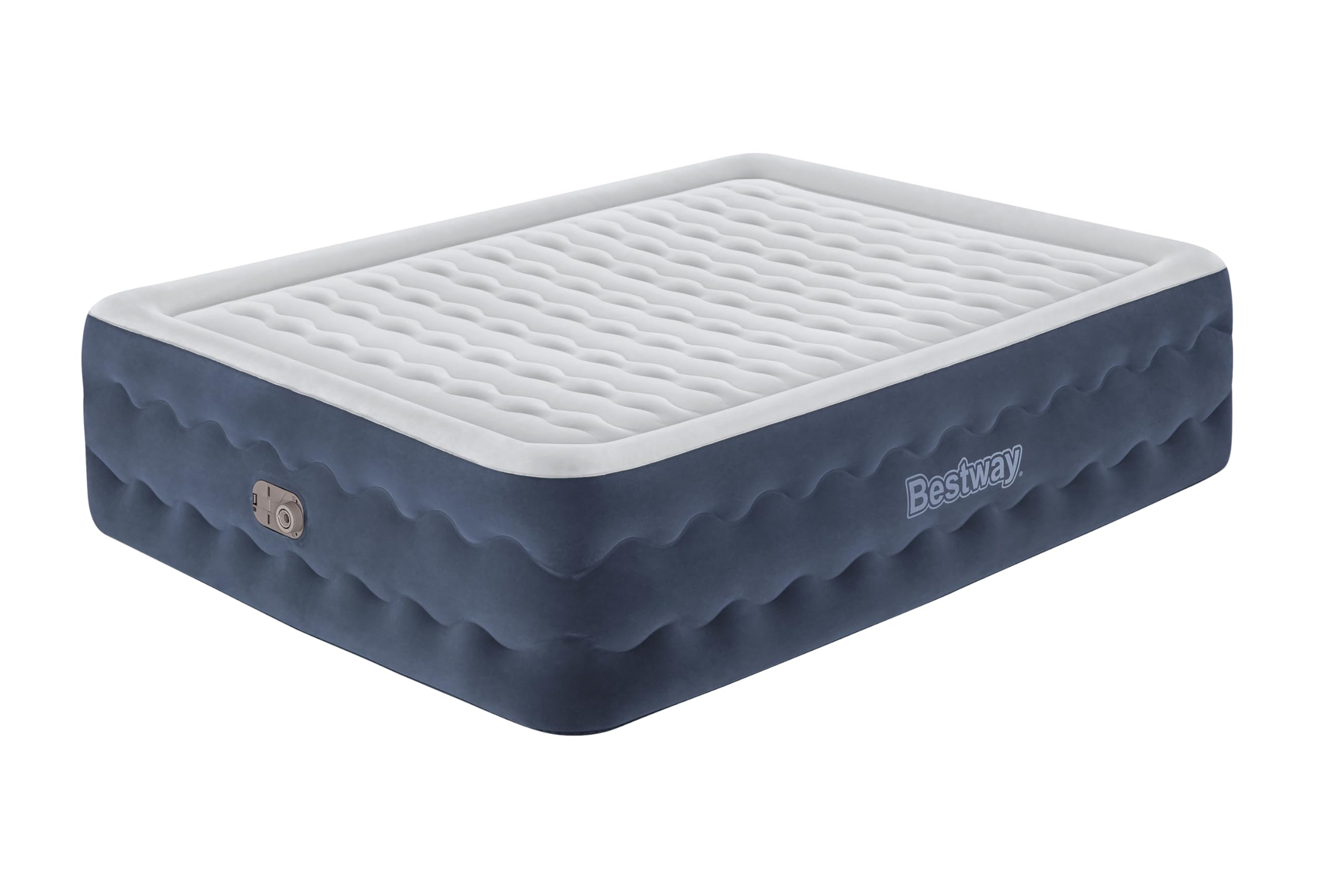 Bestway 6716P Materasso matrimoniale in TruLeisure con pompa incorporata e rivestimento antimicrobico da 203x152x51 cm
