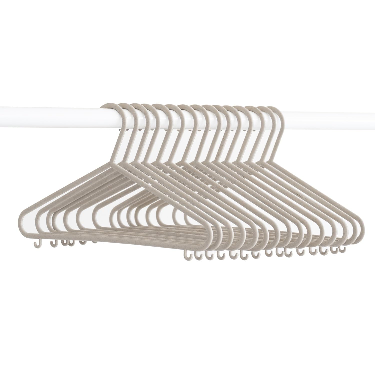 3 Sprouts Wheat Straw Plastic Kids & Child Hangers, 30-Pack Eco-Conscious Baby Clothes & Coat Hangers for Closet - Image 4