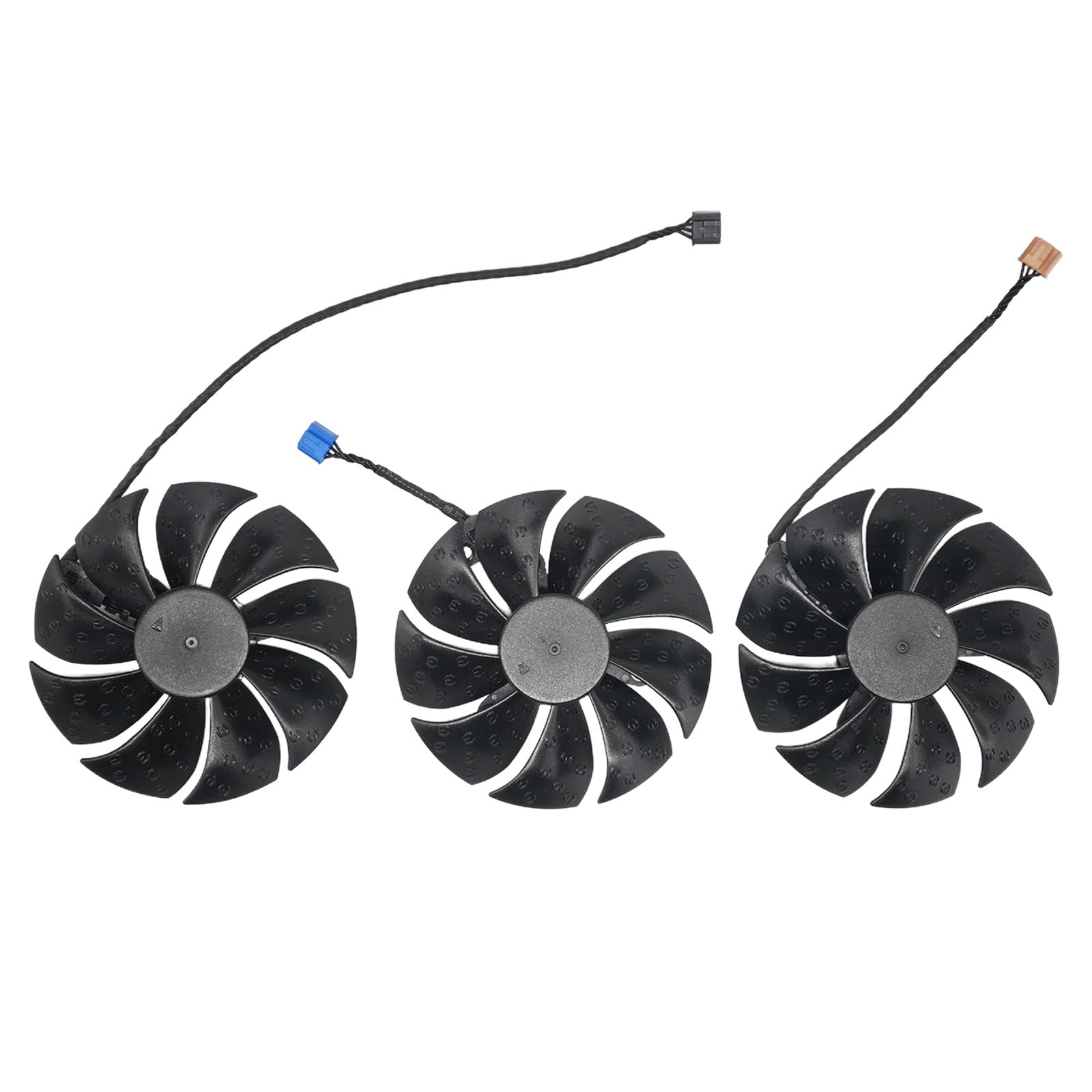 iHaospace 3Pcs /Lot Replacement Graphics Card Cooler Fan Compatible with EVGA RTX 3070 3080 3080 Ti 3090 FTW3 Ultra Gaming, 87mm, PLD09220S12H
