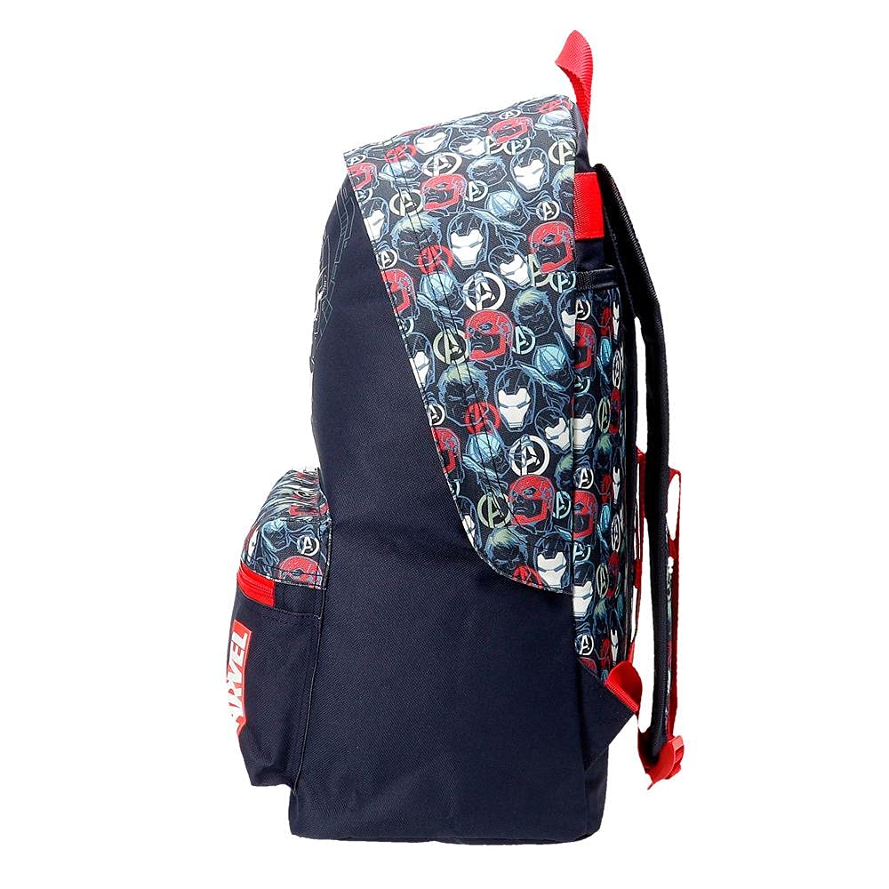 Marvel Avengers Team, Bagagli Borsa Messenger Bambini E Ragazzi, Blu (Blue), 31x42x17.5 cms