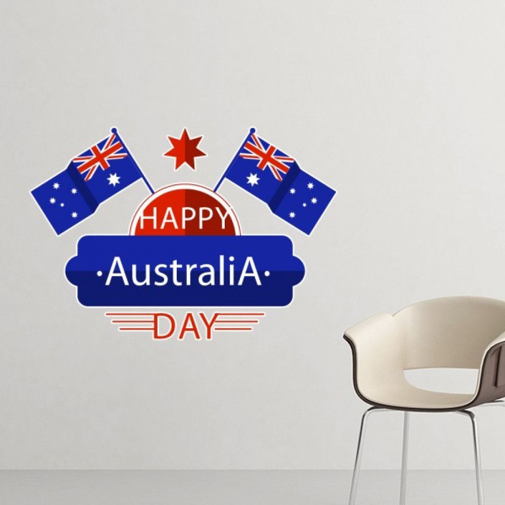 Sticker Australie amovible et repositionnable, papier peint Star Day 35cm