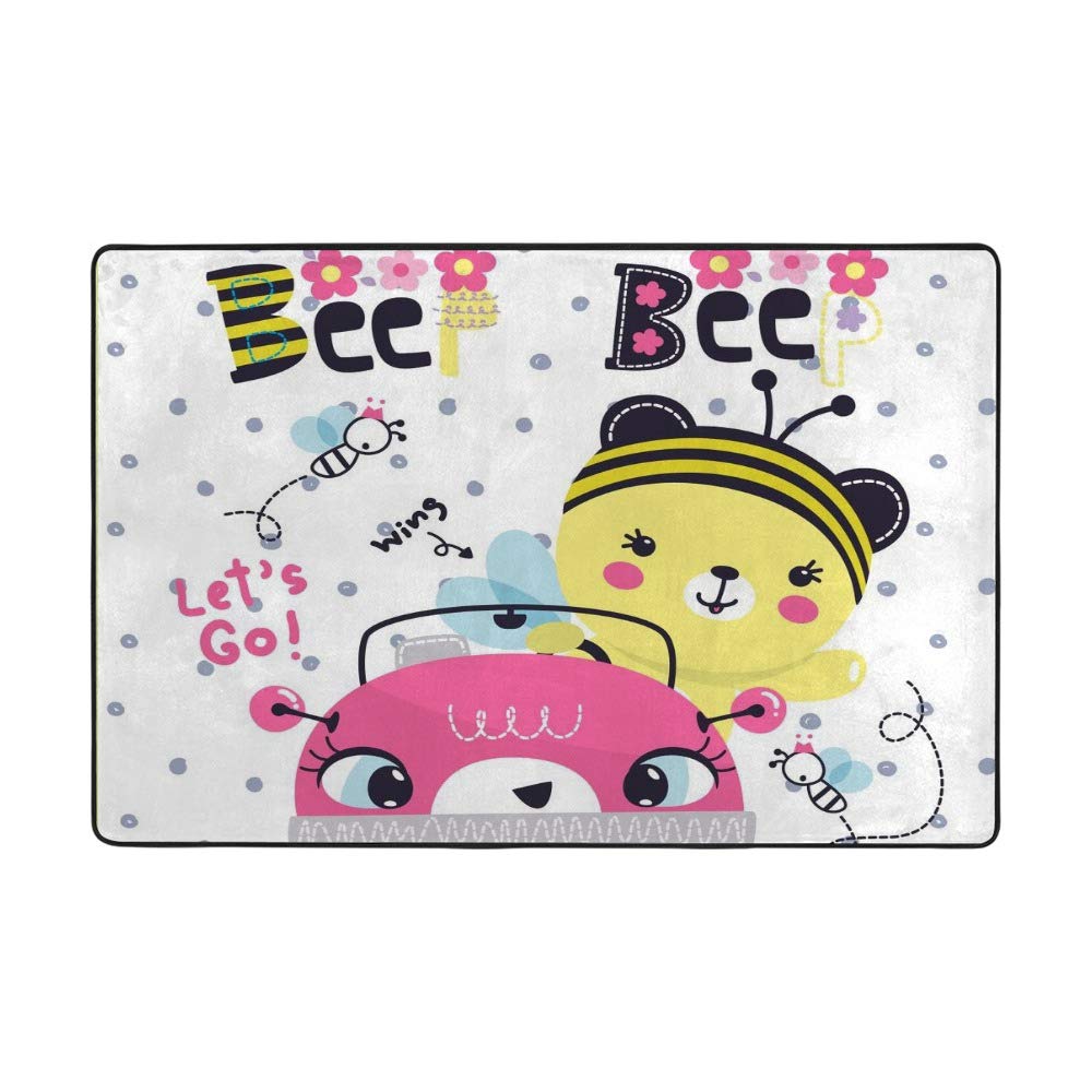 Tapis de maison moderne pour salon et patio grand modèle CHEHONG motif lion voiture Color2