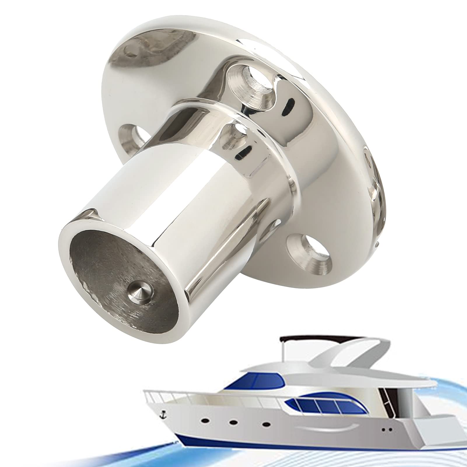 Round Base Hand Rail Fittings 90 Degree Round Base Stainless Steel Boat Round Base Boat Handrail Fittings