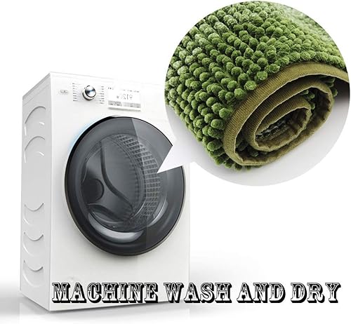 Miniatura 7 de COSY HOMEER Tapete de baño alfombrillas hechas 100 % de poliéster, muy suaves, antideslizantes absorbe el agua especiales para lavar a máquina