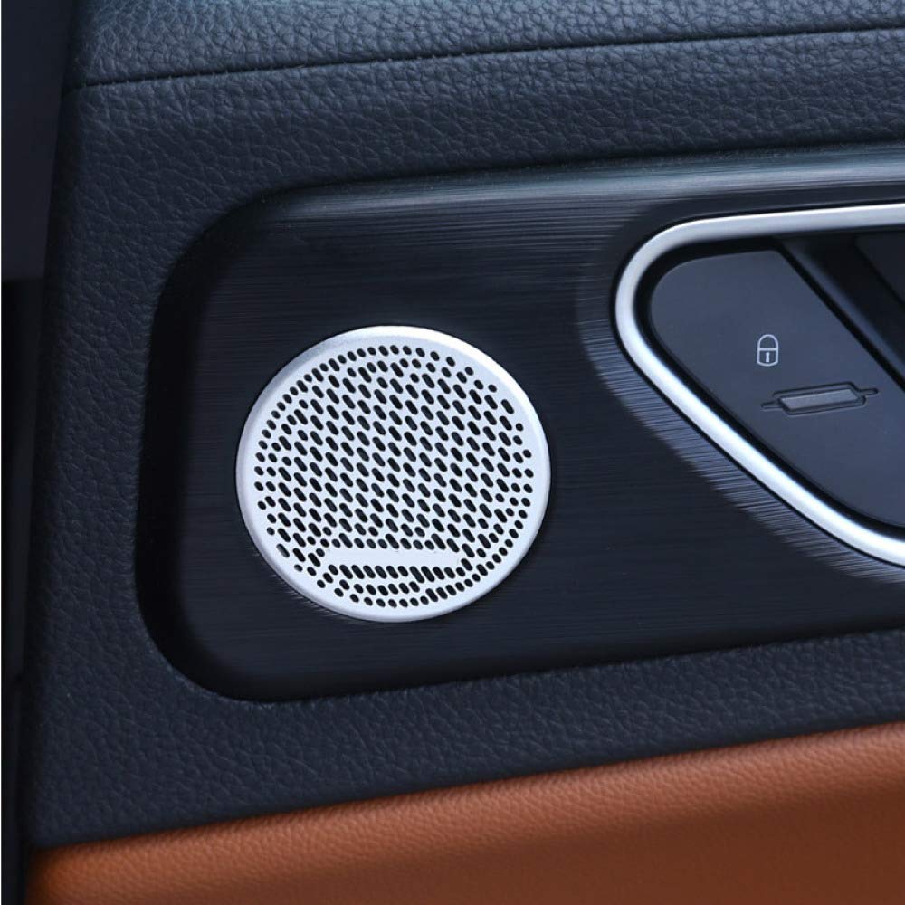 for Alfa Romeo Giulia 2017, Car styling Chrome Door Speaker Cover Trim Auto Accessories