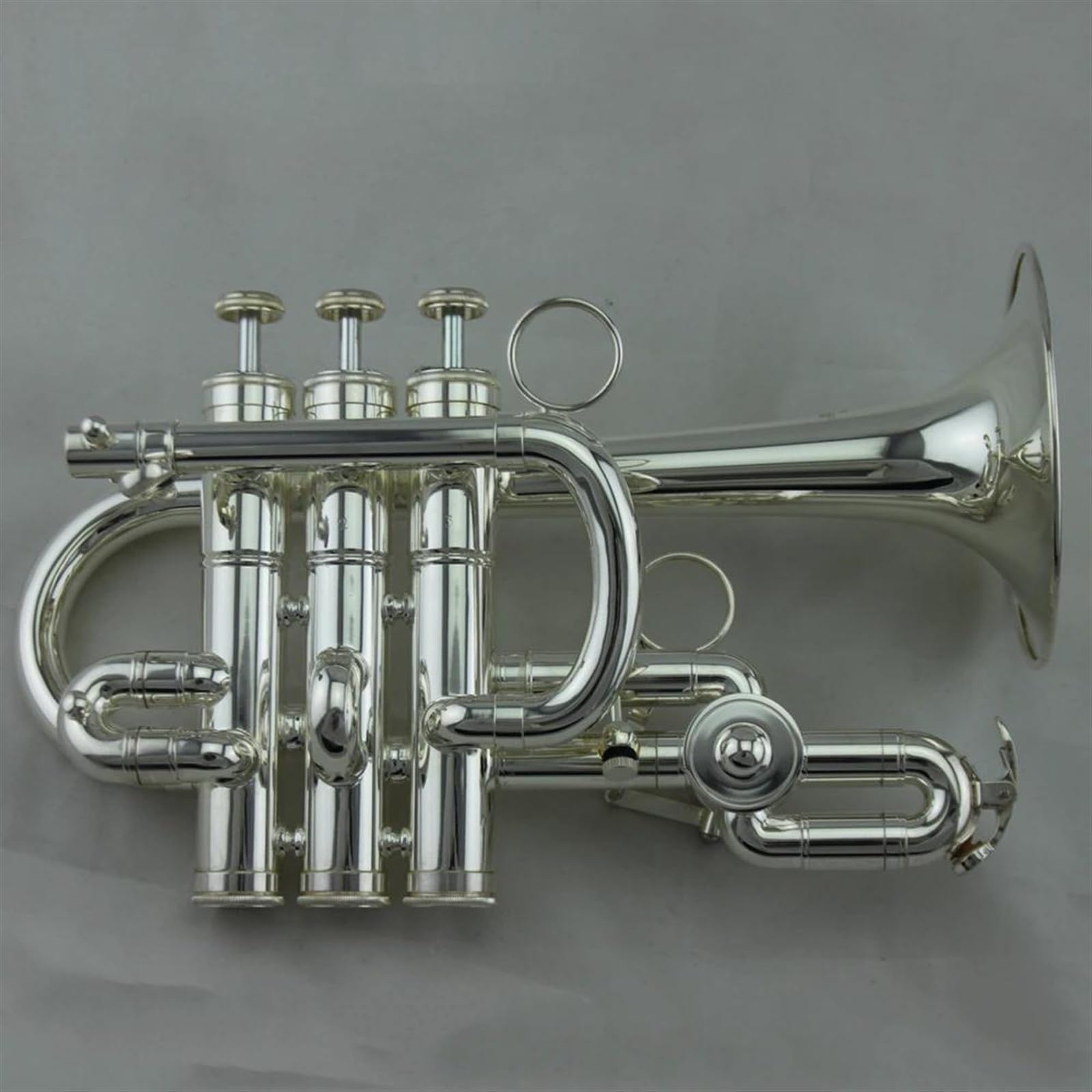 Standard Trompeten Bb Professionelle Versilberte Piccolo-Trompete Aus Rostfreiem Stahl Standard-Trompetenton Für Anfänger