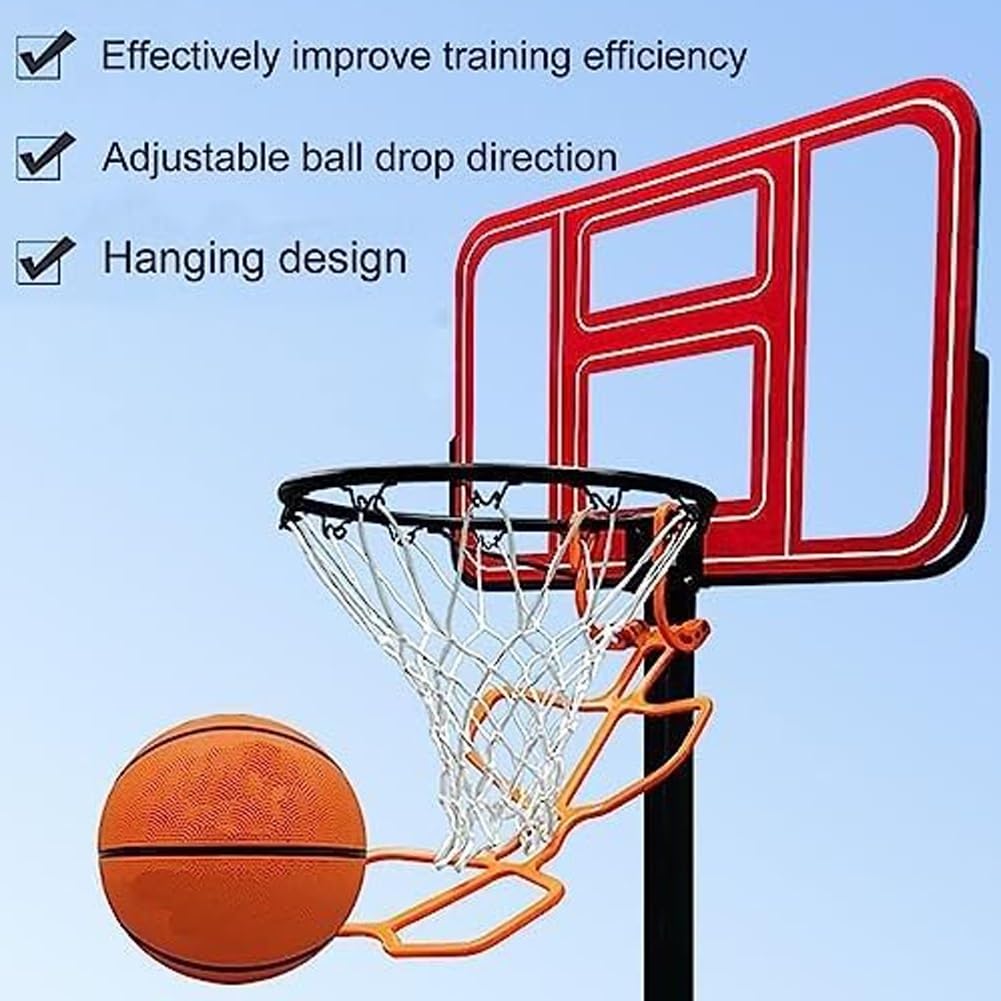 Basketballkorb-Rücklauf-Aufsatz, Basketball-Rebounder-Aufsatz, Hochleistungs-Basketball-Rebounder-Basketball-Zubehör, Basketball-Rücklaufsystem for das Training des Basketball-Schuss-Returners