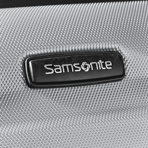 Image of Samsonite Omni Pc Hardside Expandable Luggage, Pink, One Size, Silver, Checked-Medium 24-Inch, Omni Pc Hardside Expandable Luggage With Spinner Wheels