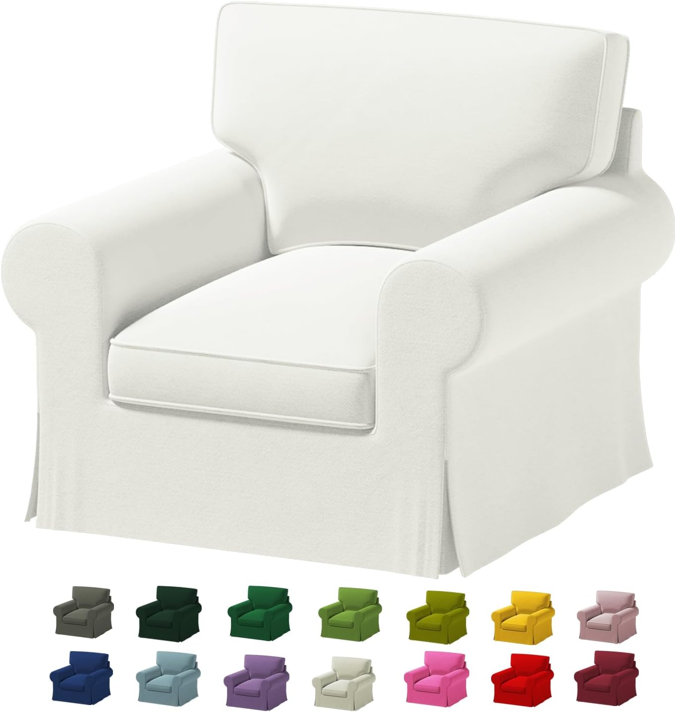 Custom Made Uppland Armchair Velvet Replacement Cover Fits