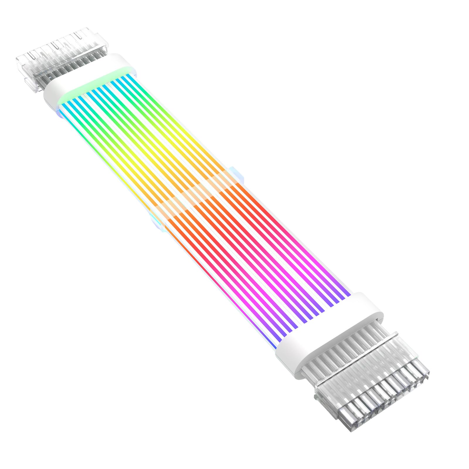 Adressierbares Argb 24 Pin Verlängerungskabel Für PC Fall Soft Silikonplatte Pin Stromversorgung 260 Mm/10 Zoll Länge Verlängerung