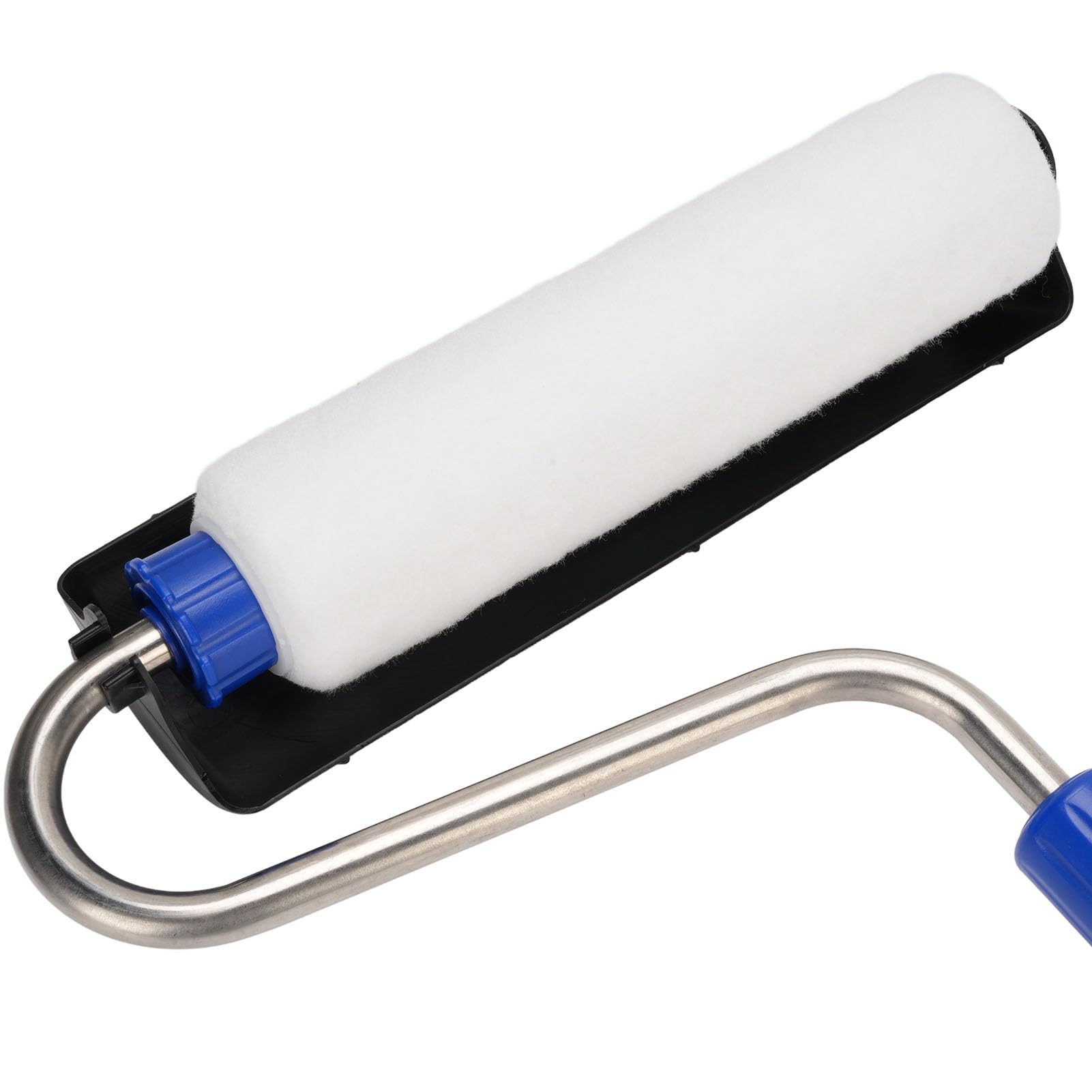 Rouleau de peinture électrique Airless - Brosse auto-amorçante efficace pour bricolage - Acier inoxydable - Alliage d'aluminium