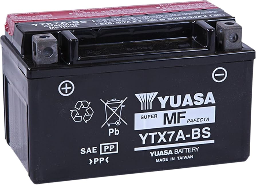Amazon.com: Yuasa YUAM32X7A YTX7A-BS Maintenance Free AGM