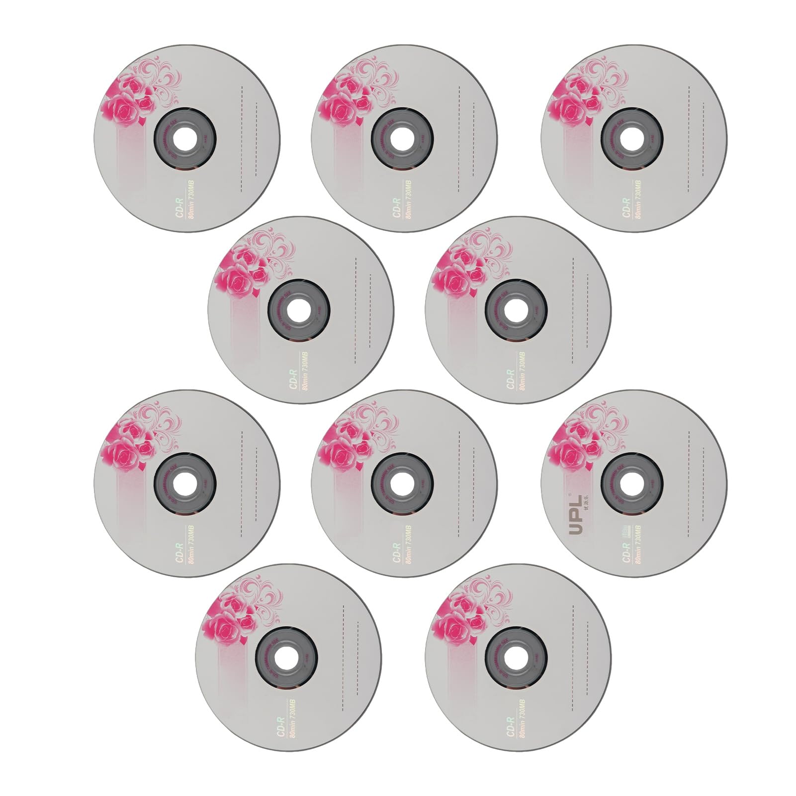 CD R Disques Vierges 52X 730 Mo Enregistrable 10 pièces