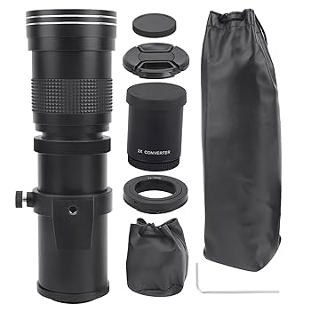 Amazon | 望遠レンズ、ポータブル 420-800mm F8.316マニュアル
