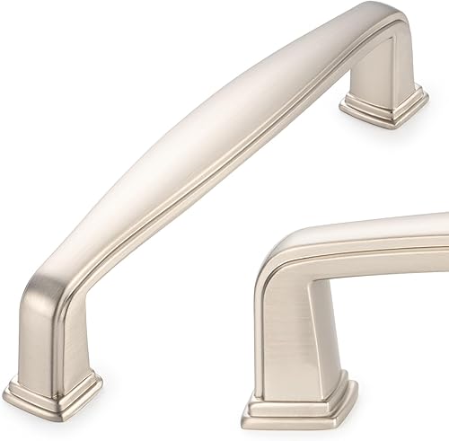 Miniatura 37 de KOOFIZO Paquete de 20 tiradores de gabinete de cocina de níquel cepillado de 3 pulgadas, manijas de gabinete de color plata satinada, herrajes