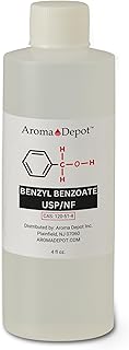 Benzyl Benzoate USP Grade Liquid 4 fl oz – High Purity Multipurpose Solvent & Fragrance Fixative for DIY Cosmetic & Crafting Use.