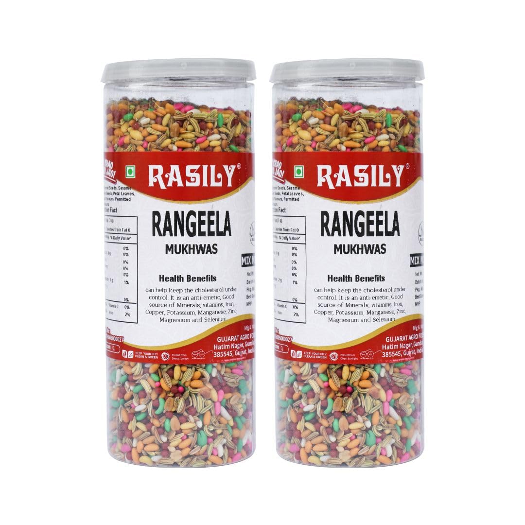 Rasily Rangeela Mukhwas Traditional Mukhwas Mix Home Made Mouth Freshener, Digestive and Hygienically Packed After-Meal Snack. 230g, (Pack of 2) (B07HMM79XC) Amazon Price History, Amazon Price Tracker