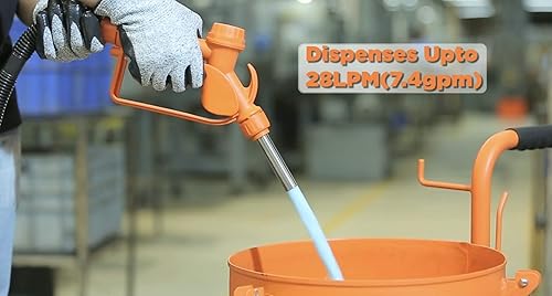 Miniatura 6 de GROZ Bomba de tambor eléctrica de 12 V CC para tambores de 55 galones, tubo ajustable de 33.5-49 pulgadas, transferencia de anticongelante diesel