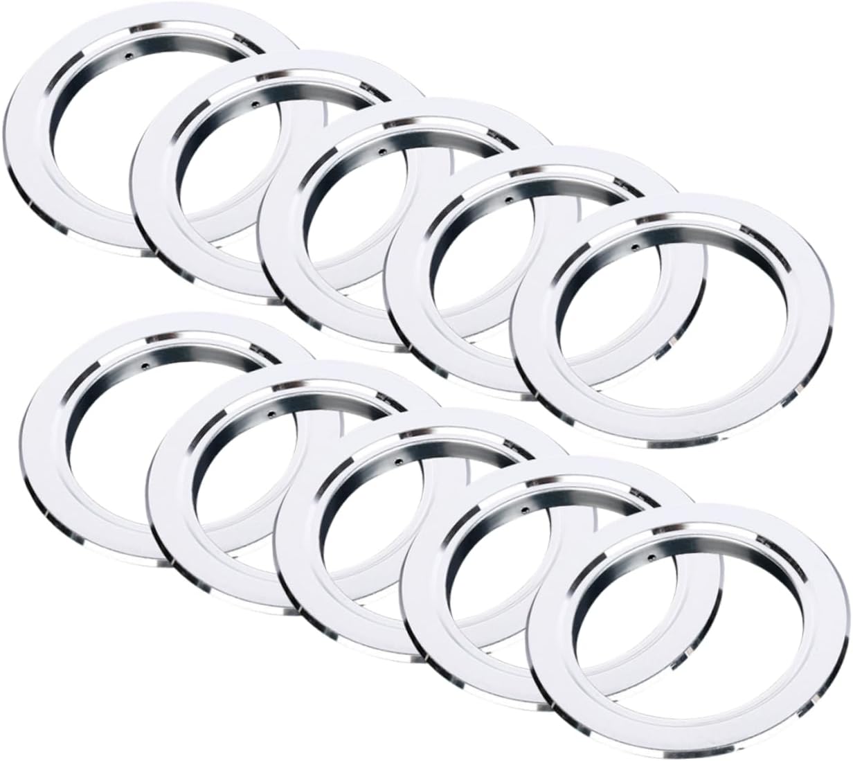 Sosoport 10pcs Stainless Steel Birdhouse Hole Guards Parrot Nest Metal Guards Stainless Steel Protective Ring for Bird Houses