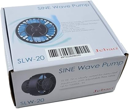 Jebao SLW Wave Maker Flow Pump with Controller for Marine Reef Aquarium (SLW-20, 2641 GPH)